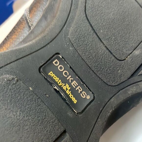 DOCKERS Men's Agent Bike Toe Loafers Black Leather Size 13M - Picture 7 of 10